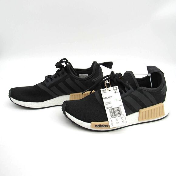 ADIDAS NMD R1 WOMENS SNEAKERS IN BLACK/BLUSH - Picture 4 of 11